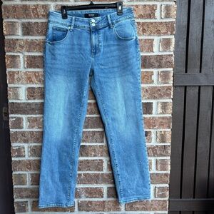 Hudson mid rise Jeans Light Blue Denim straight jeans